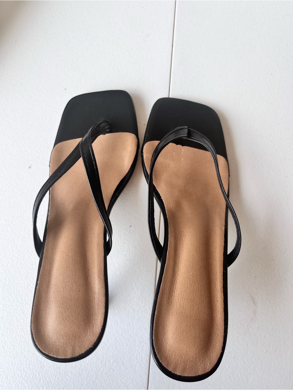 Elegant Black Strappy Square-Toe Heels for Women